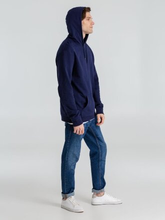 Толстовка с капюшоном унисекс Hoodie, темно-синяя Толстовка с капюшоном унисекс Hoodie, темно-синяя