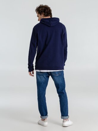 Толстовка с капюшоном унисекс Hoodie, темно-синяя Толстовка с капюшоном унисекс Hoodie, темно-синяя