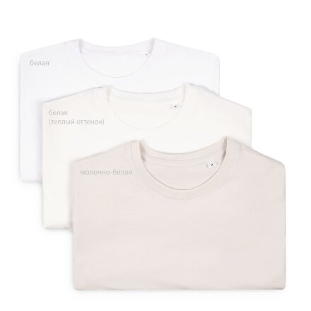 Футболка женская T-bolka Lady, белая (теплый оттенок) Футболка женская T-bolka Lady, белая (теплый оттенок)