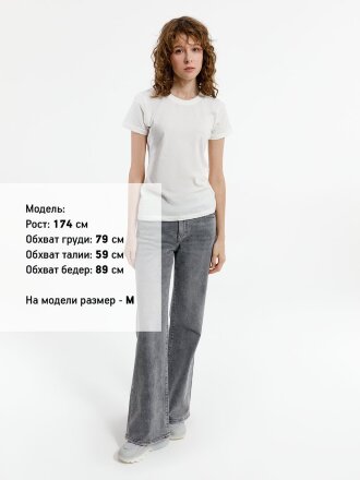 Футболка женская T-bolka Lady, белая (теплый оттенок) Футболка женская T-bolka Lady, белая (теплый оттенок)