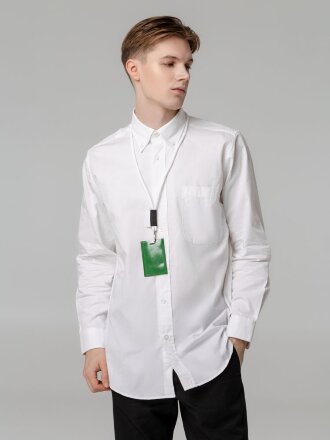 Шнурок для бейджа Tube Long, белый Шнурок для бейджа Tube Long, белый