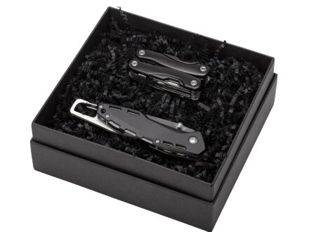 Подарочный набор с мультитулом и ножом Blacksmith, черный Подарочный набор с мультитулом и ножом Blacksmith, черный