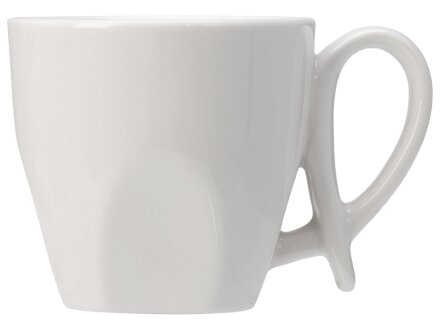 Кофейная пара с бамбуковым блюдцем Mandy, белый Кофейная пара с бамбуковым блюдцем Mandy, белый