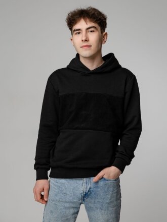 Худи унисекс Patch Catcher со вставкой из липучки, черное Худи унисекс Patch Catcher со вставкой из липучки, черное