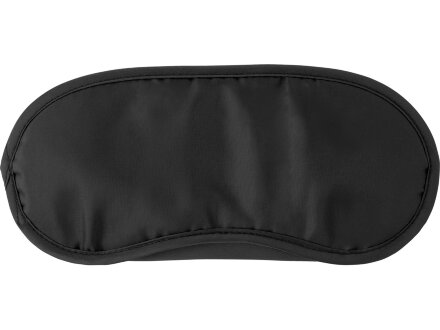 Маска для глаз Travel из нейлона (190T) с двойными резинками, черный Маска для глаз Travel из нейлона (190T) с двойными резинками, черный