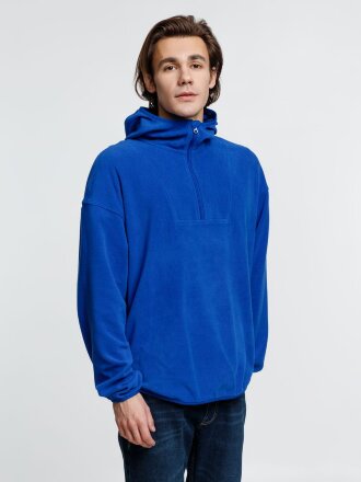 Анорак флисовый унисекс Fliska, ярко-синий Анорак флисовый унисекс Fliska, ярко-синий