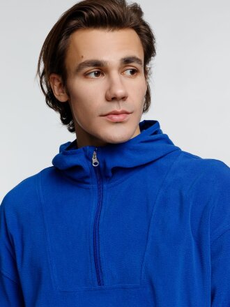 Анорак флисовый унисекс Fliska, ярко-синий Анорак флисовый унисекс Fliska, ярко-синий