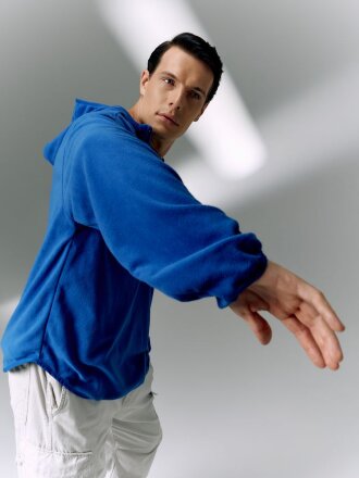 Анорак флисовый унисекс Fliska, ярко-синий Анорак флисовый унисекс Fliska, ярко-синий