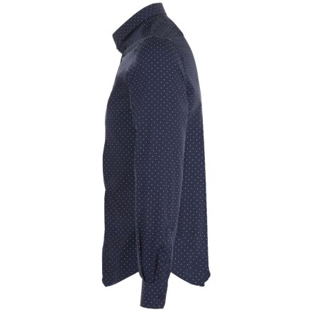 Рубашка мужская Becker Men, темно-синяя с белым Рубашка мужская Becker Men, темно-синяя с белым