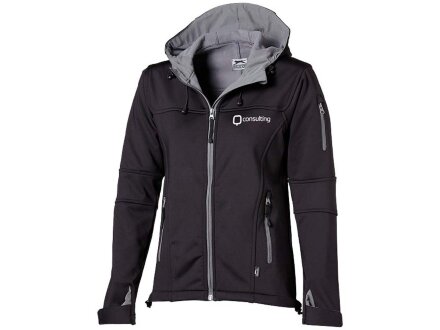 Куртка софтшел Match женская, черный/серый Куртка софтшел Match женская, черный/серый