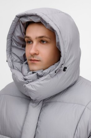 Пуховик унисекс Kapsula, серый Пуховик унисекс Kapsula, серый