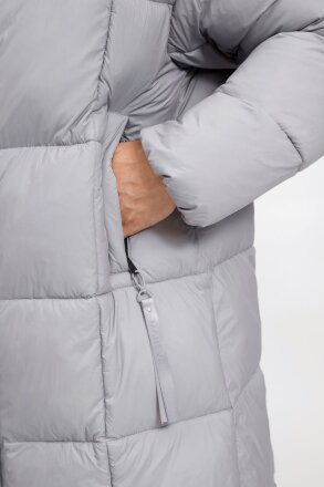 Пуховик унисекс Kapsula, серый Пуховик унисекс Kapsula, серый