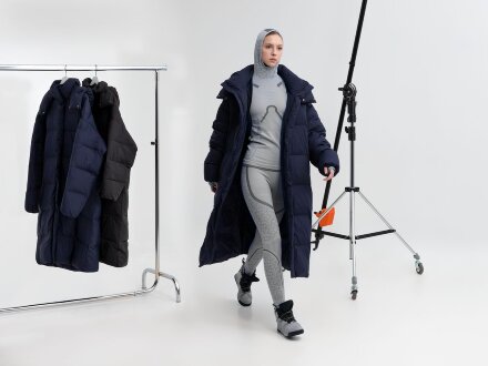 Пуховик унисекс Kapsula, серый Пуховик унисекс Kapsula, серый