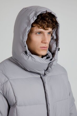 Пуховик унисекс Kapsula, серый Пуховик унисекс Kapsula, серый