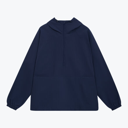 Ветровка (анорак) оверсайз унисекс Риссман (Rissman), темно-синяя, размер XL/XXL