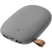 Аккумулятор с беспроводной зарядкой Pebble Wireless 9000 мАч, серый Аккумулятор с беспроводной зарядкой Pebble Wireless 9000 мАч, серый