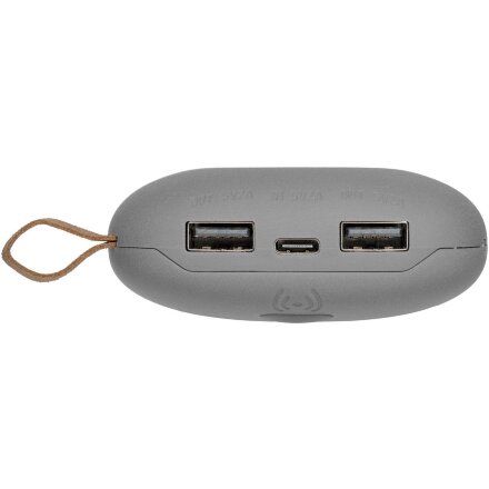 Аккумулятор с беспроводной зарядкой Pebble Wireless 9000 мАч, серый Аккумулятор с беспроводной зарядкой Pebble Wireless 9000 мАч, серый