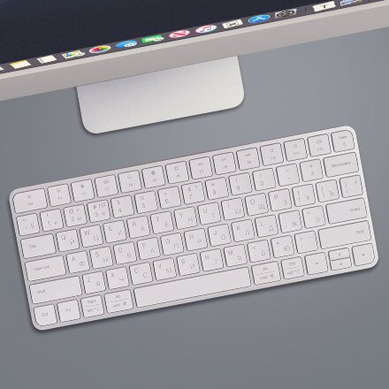 Беспроводная клавиатура Air Keyboard для MAC, Windows, 500 мАч, алюминий, белый, Deppa Беспроводная клавиатура Air Keyboard для MAC, Windows, 500 мАч, алюминий, белый, Deppa