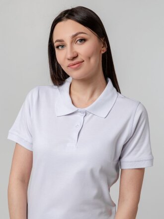 Рубашка поло женская Virma Stretch Lady, белая Рубашка поло женская Virma Stretch Lady, белая