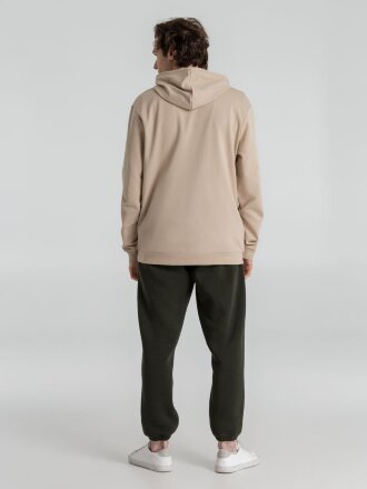 Толстовка с капюшоном унисекс Hoodie, бежевая Толстовка с капюшоном унисекс Hoodie, бежевая