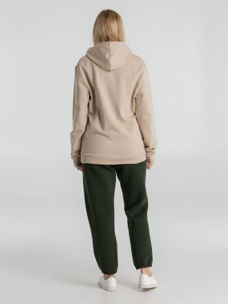 Толстовка с капюшоном унисекс Hoodie, бежевая Толстовка с капюшоном унисекс Hoodie, бежевая