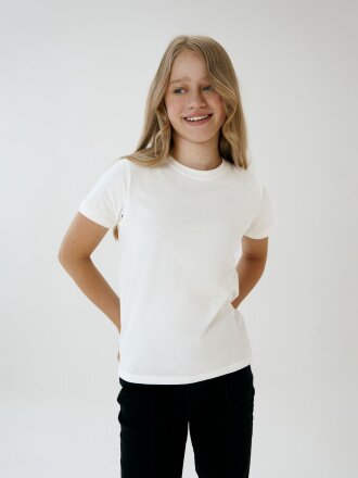 Футболка детская T-Bolka Kids, белая (теплый оттенок) Футболка детская T-Bolka Kids, белая (теплый оттенок)