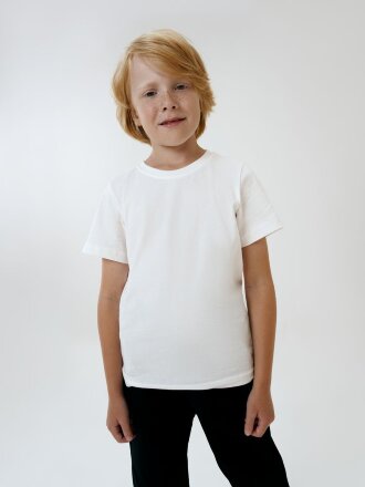 Футболка детская T-Bolka Kids, белая (теплый оттенок) Футболка детская T-Bolka Kids, белая (теплый оттенок)