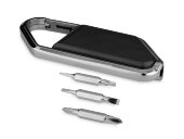 Набор отверток с карабином Re-pear, черный/серебристый Набор отверток с карабином Re-pear, черный/серебристый