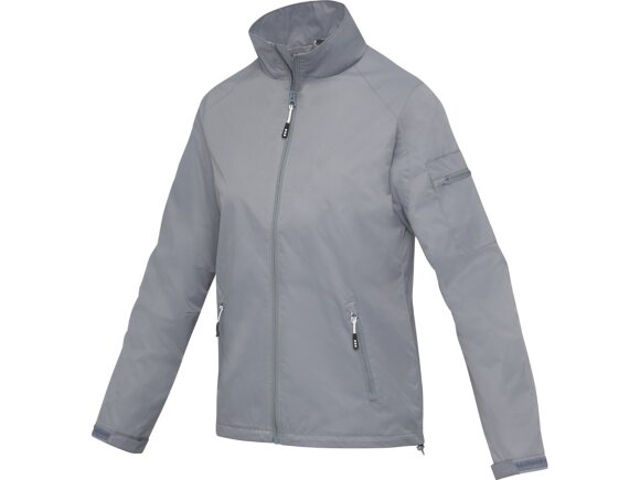 Женская легкая куртка Palo, steel grey с нанесением логотипа