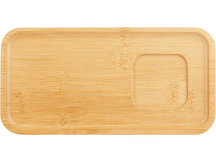 Чайная пара с бамбуковым блюдцем Deny, белый Чайная пара с бамбуковым блюдцем Deny, белый