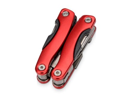 Набор с мультитулом и фляжкой Путешественник 2.0., красный Набор с мультитулом и фляжкой Путешественник 2.0., красный