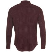 Рубашка мужская Becker Men, бордовая с белым Рубашка мужская Becker Men, бордовая с белым