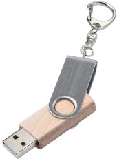 Флешка Twist Wood, светлое дерево, 16 Гб Флешка Twist Wood, светлое дерево, 16 Гб