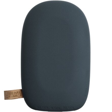 Аккумулятор с беспроводной зарядкой Pebble Wireless 9000 мАч, серо-синий Аккумулятор с беспроводной зарядкой Pebble Wireless 9000 мАч, серо-синий