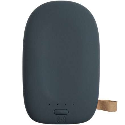 Аккумулятор с беспроводной зарядкой Pebble Wireless 9000 мАч, серо-синий Аккумулятор с беспроводной зарядкой Pebble Wireless 9000 мАч, серо-синий