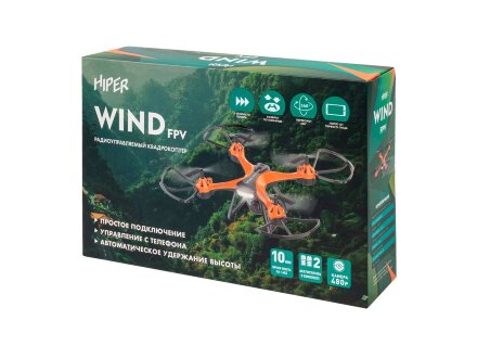Радиоуправляемый квадрокоптер HIPER WIND FPV Радиоуправляемый квадрокоптер HIPER WIND FPV