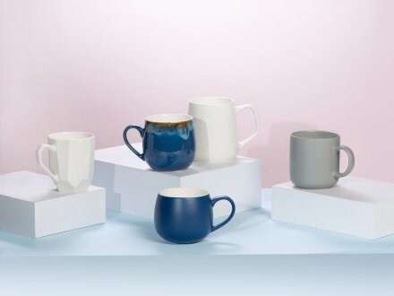 Кружка с вулканическим эффектом по краю Etna, 440 мл, бежевый Кружка с вулканическим эффектом по краю Etna, 440 мл, бежевый