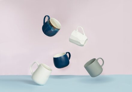 Кружка с вулканическим эффектом по краю Etna, 440 мл, бежевый Кружка с вулканическим эффектом по краю Etna, 440 мл, бежевый