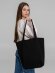 Сумка для покупок на молнии Shopaholic Zip, черная с нанесением логотипа