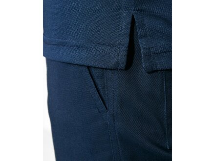 Поло Polaris мужское c длинным рукавом, нэйви/неоновый оранжевый Поло Polaris мужское c длинным рукавом, нэйви/неоновый оранжевый