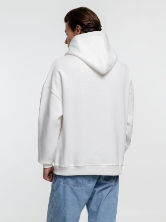 Худи оверсайз Kulonga Comfort Heavy, молочно-белое Худи оверсайз Kulonga Comfort Heavy, молочно-белое