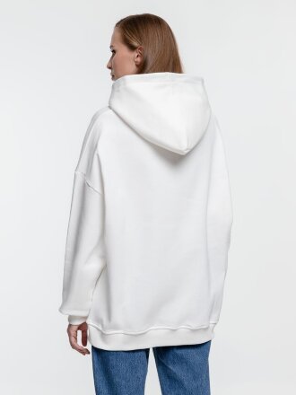 Худи оверсайз Kulonga Comfort Heavy, молочно-белое Худи оверсайз Kulonga Comfort Heavy, молочно-белое