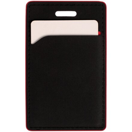 Чехол для пропуска Multimo, черный с красным Чехол для пропуска Multimo, черный с красным