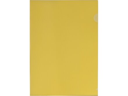 Папка-уголок прозрачный формата А4 0,18 мм, желтый глянцевый Папка-уголок прозрачный формата А4 0,18 мм, желтый глянцевый