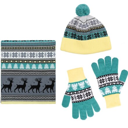 Шарф Mirakler, зеленый с желтым Шарф Mirakler, зеленый с желтым