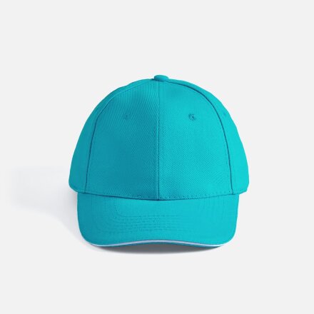 Бейсболка Buffalo, бирюзовая с белым Бейсболка Buffalo, бирюзовая с белым