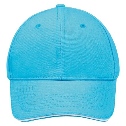 Бейсболка Buffalo, бирюзовая с белым Бейсболка Buffalo, бирюзовая с белым