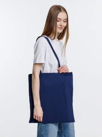 Холщовая сумка Optima 135, темно-синяя Холщовая сумка Optima 135, темно-синяя