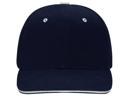 Бейсболка New Castle 6-ти панельная, темно-синий/натуральный Бейсболка New Castle 6-ти панельная, темно-синий/натуральный