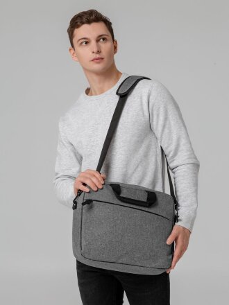 Сумка для ноутбука The First, серая Сумка для ноутбука The First, серая